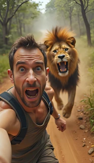 How To Create Jungle & Forest Chase Ai Videos (Normal Selfie Style)